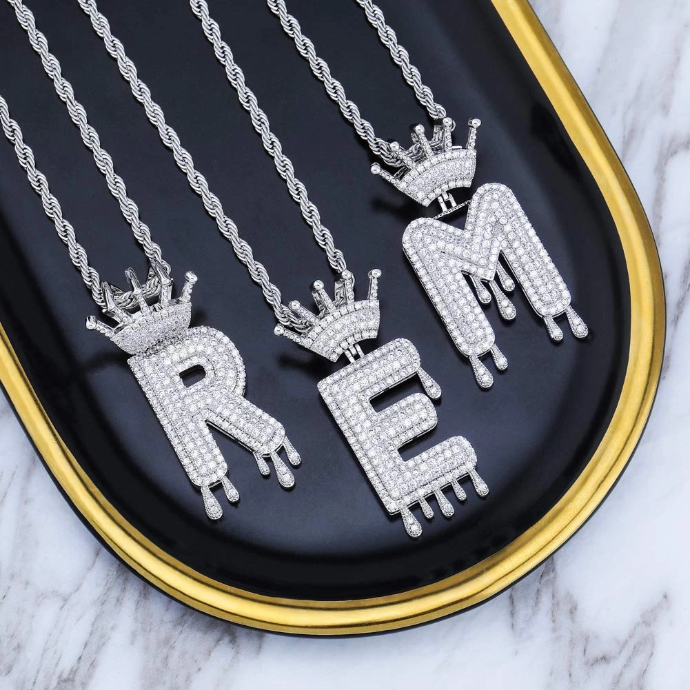 Crowned Letter Pendant