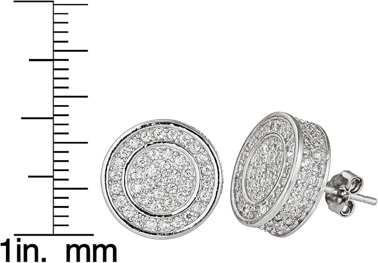Round Stud Earrings - Image 2