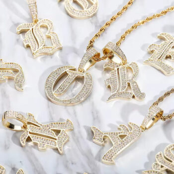 Old English Letter Pendant